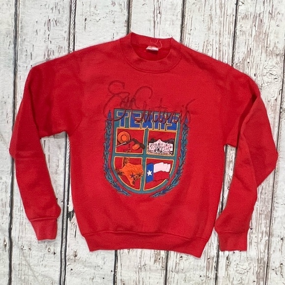 Vintage 1980s San Antonio Texas Vacation Travel 80s Crewneck Sweatshirt - Picture 4 of 6